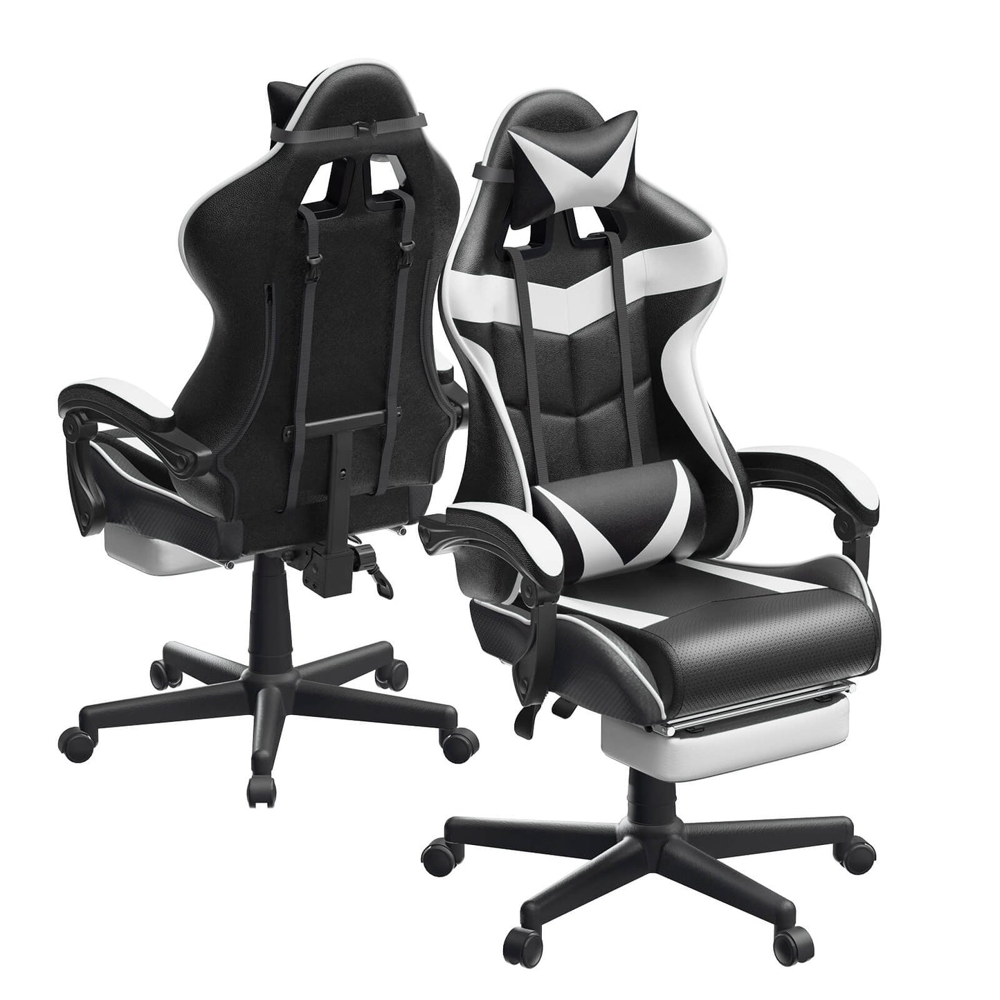 Captain Series Polar White Gaming Chair Ergonomic Desk Chair for Gaming