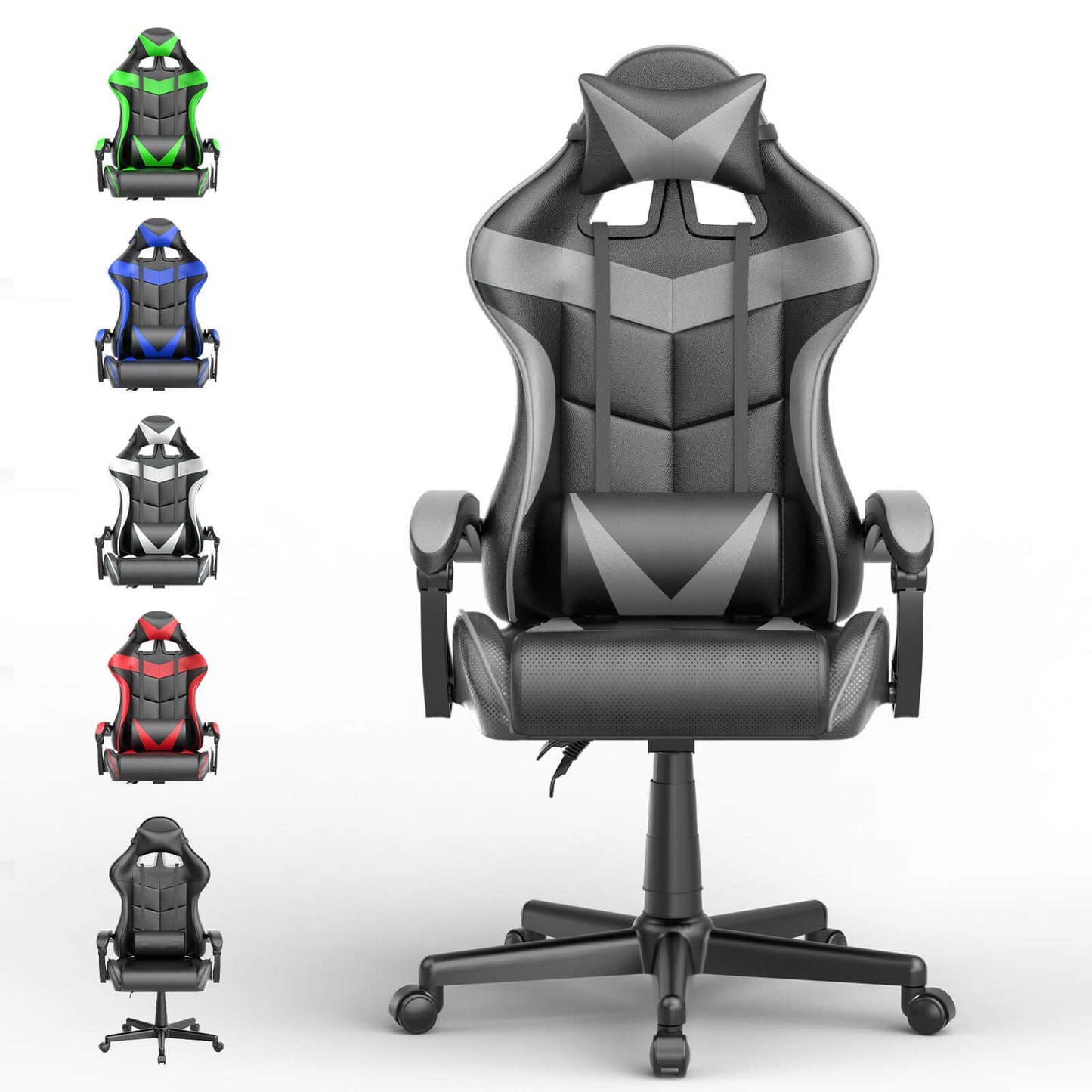 Captain Series Non-Footrest Version Gaming Chair Ergonomic Racing Seat (Red)