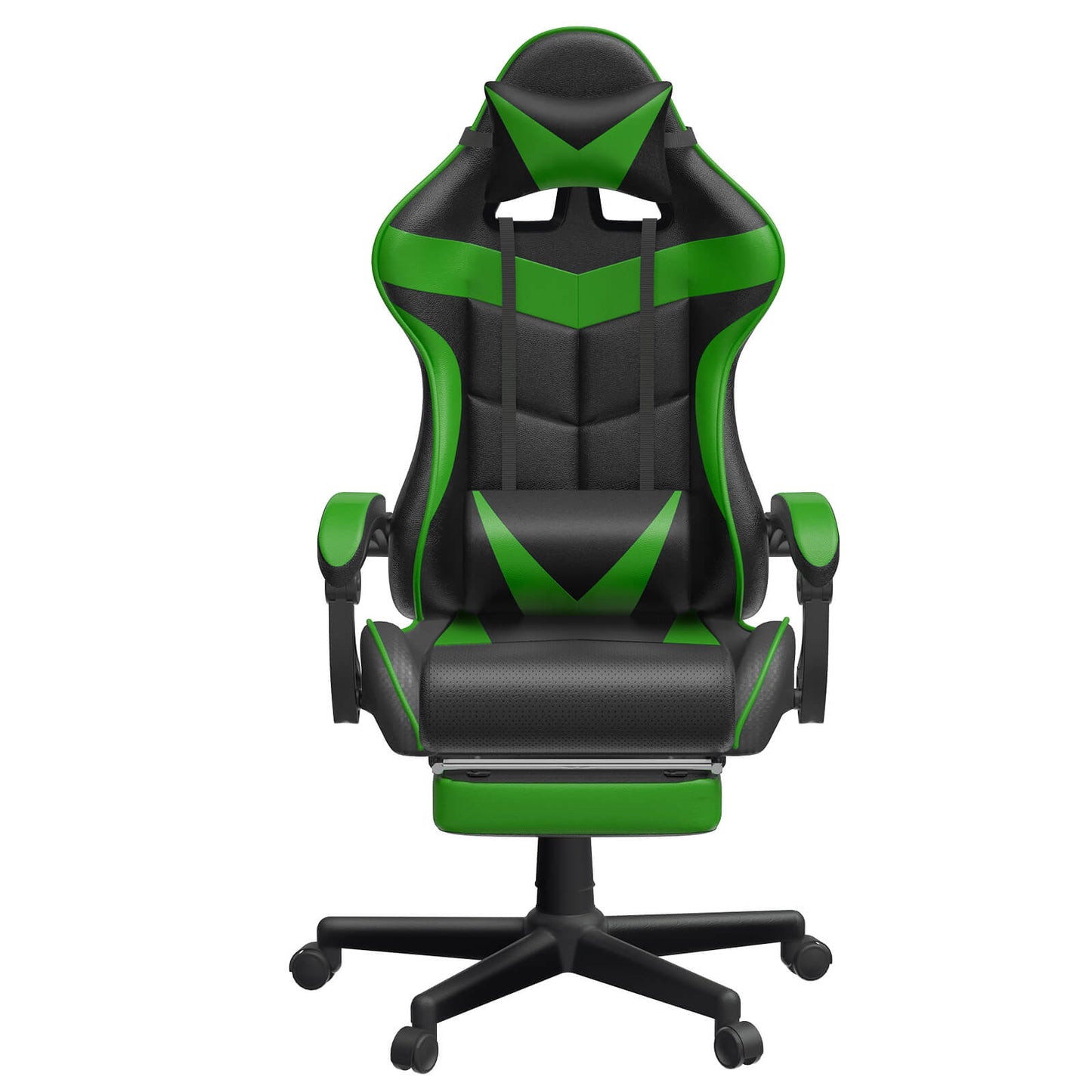 Sedia da gioco Captain Series Jungle Green con poggiapiedi