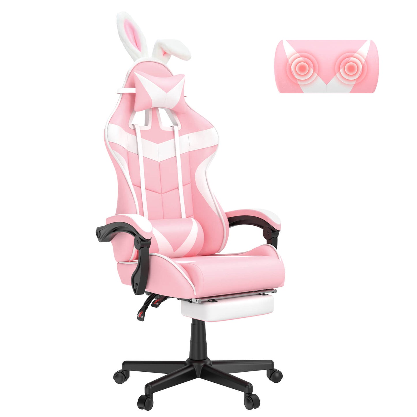 Limited Edition Kawaii Gaming Chair with Cute Pink Bunny