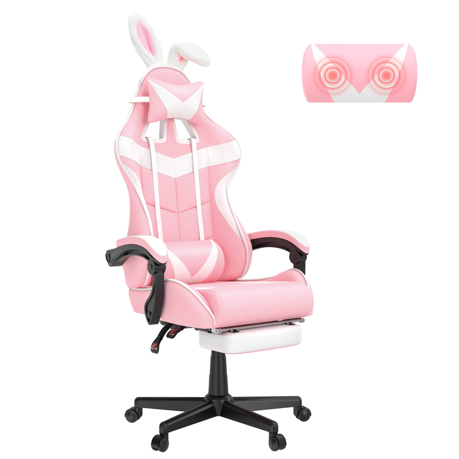 Black bunny gaming deals chair