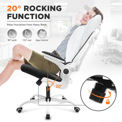 Soontrans Ergonomic Breathable Mesh Office Chair - Black